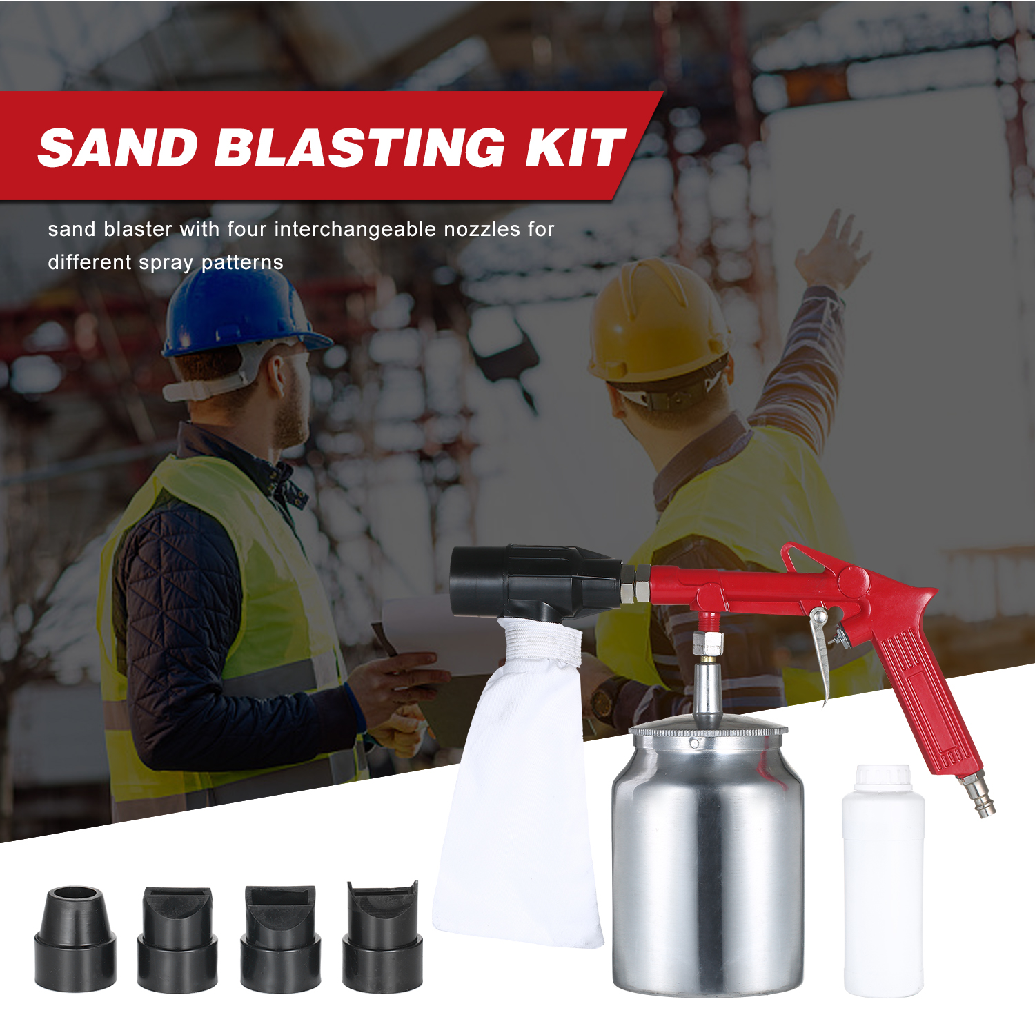 Hand-Held Sand Blasting Machine Sand Blasting Kit Sand Blaster Gun Sand Blasting Spray Gun Spot Sandblaster Sand-Blasting Gun