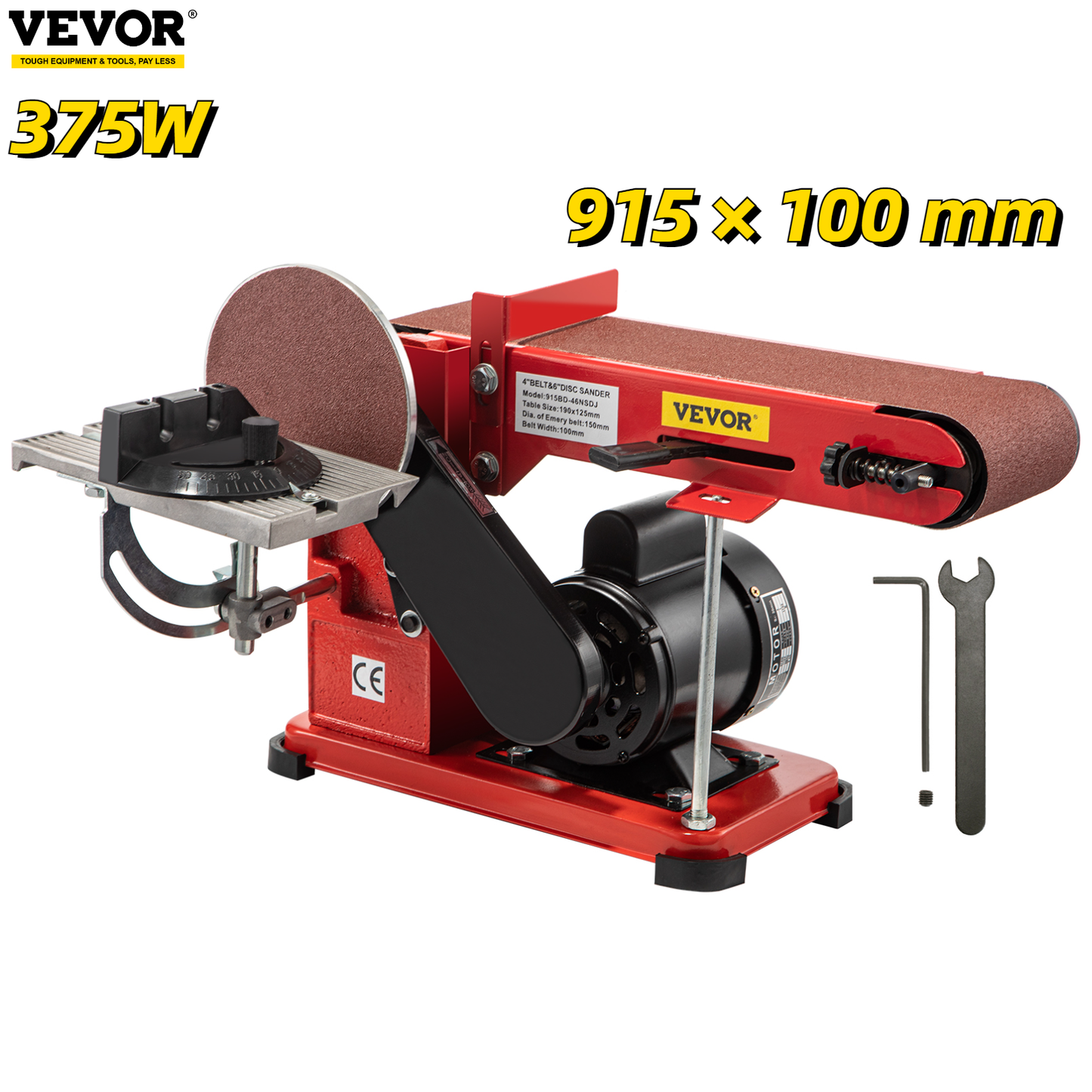 375W Multi-Function Abrasive Sanding Machine Desktop Belt Disc Sander Handmade Woodworking Grinding Polishing Power Tools