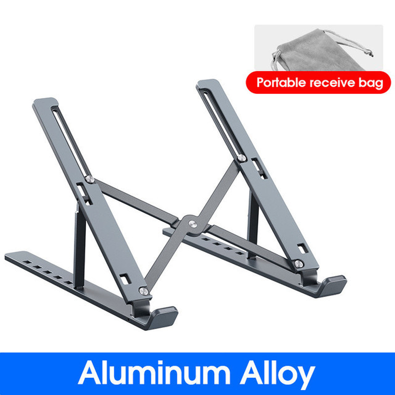 Portable Laptop Stand Aluminium Foldable Stand Compatible with 10 to 15.6 Inches Notebook Adjustable Support Base for Laptops