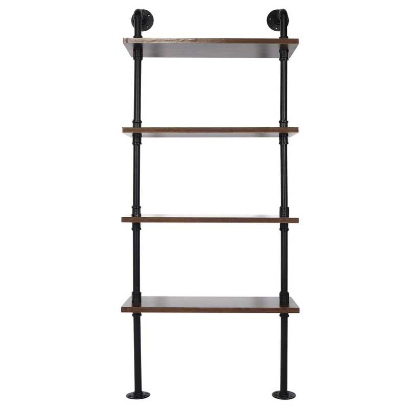 4-Tier Display Shelf Wall-Mounted Storage Stands Multipurpose Metal Display Rack Household Supplies Household Supplies