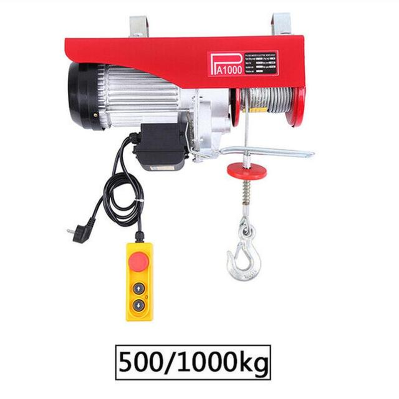 220V Electric Hoist Cable Winch Motor Rope Stroke Cable Hoist Winch Crane Lifting for Boat Car Wound Load 200 600 1000KG