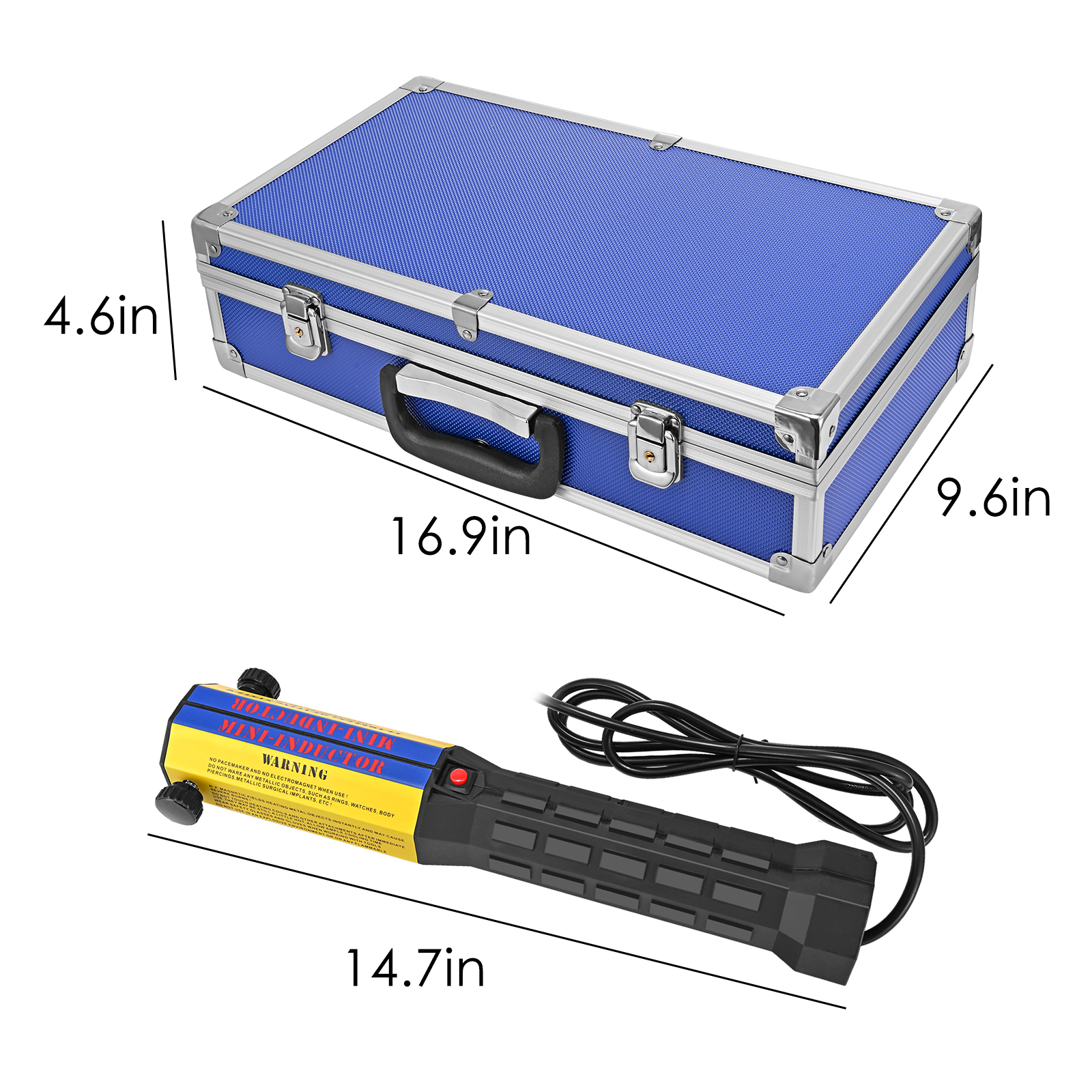 EU Stock 1000W Flameless Electromagnetic Mini Induction Heater with 8 Pieces Coil Kits for Auto Use Bolt Remover