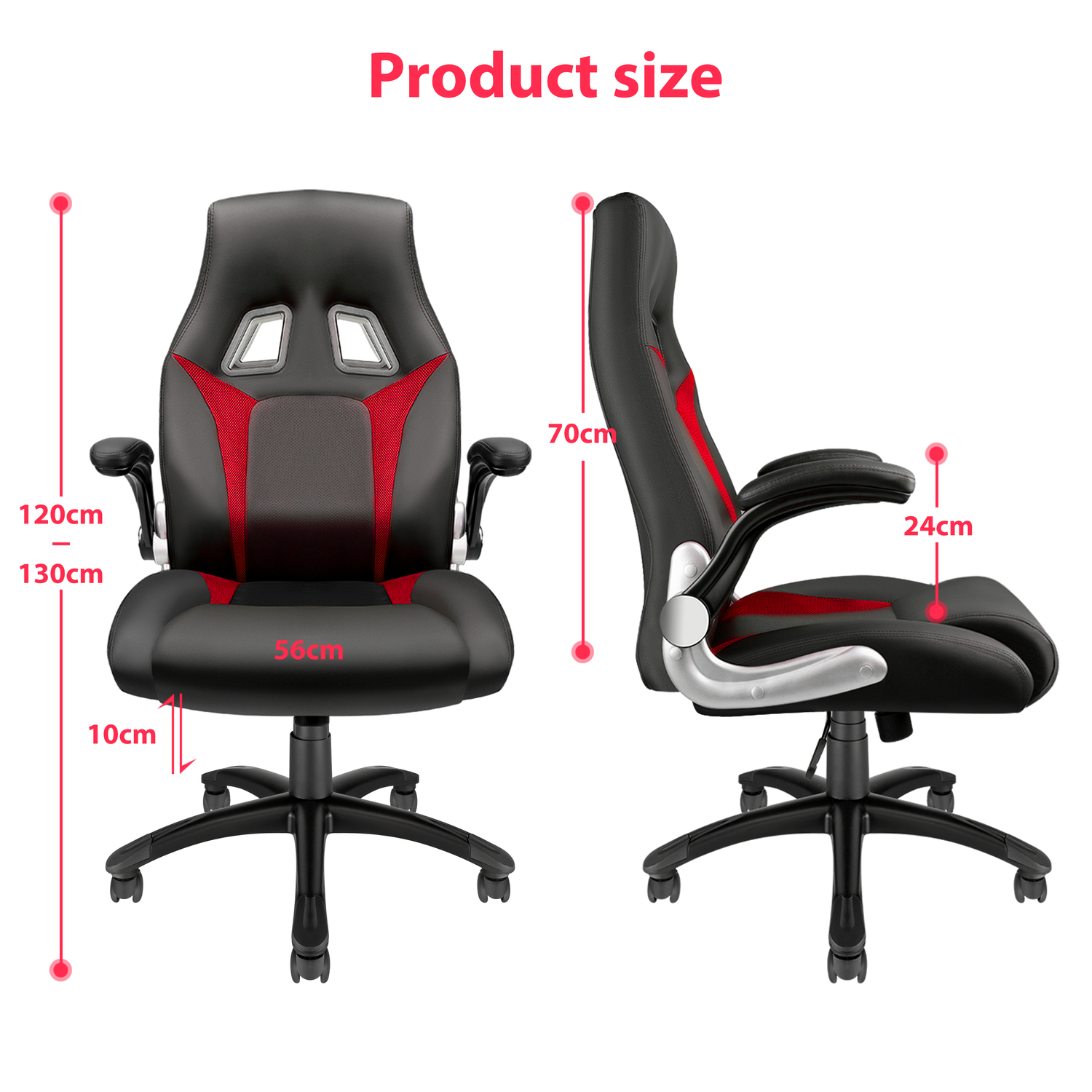 AO Series Gaming Chair Ergonomic Large Style Computer Chair Comfortable Office Chair Black Red Colors