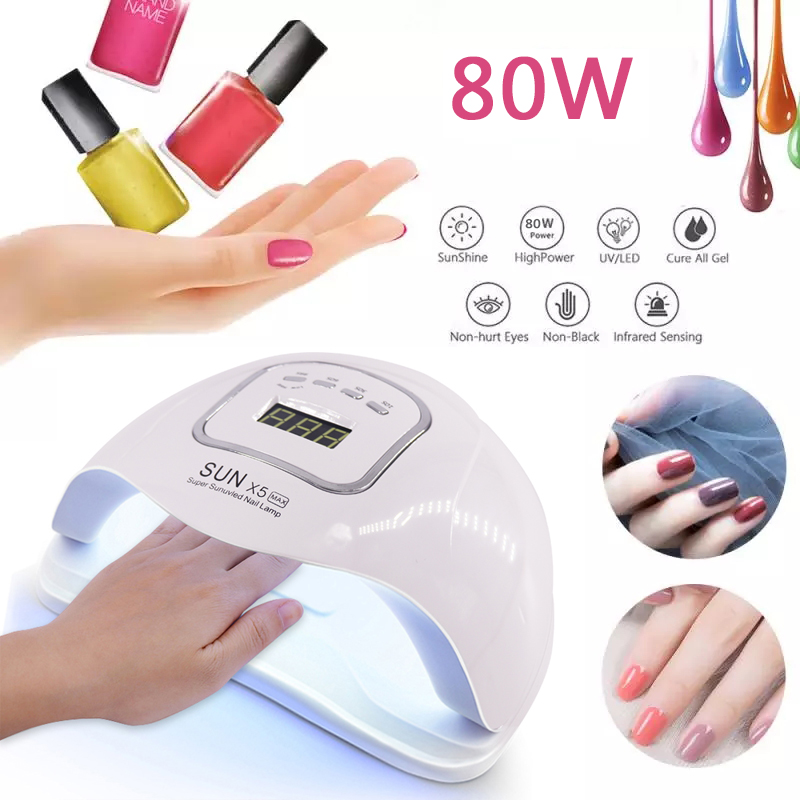 UV LED Lamp Lamp for Drying Nails for Manicure Nail Dryer Machine Gel Polish Auto Sensing Nail Tools LCD Display