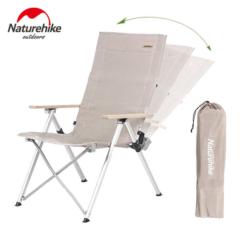 Camping Chair High Back Aluminum Lightweight Chair Portable Picnic Fishing Beach Chair Tourist Chair Folding Chair