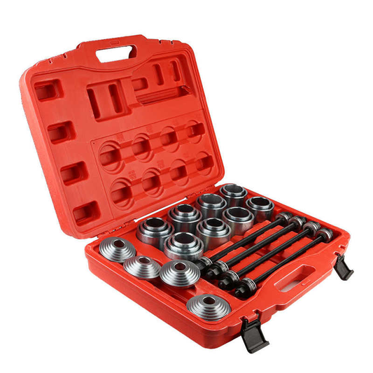 36Pcs Car Universal Bush Bearing Removal Insertion Tools Set Press Pull Sleeve Kit Household Repairing Tools