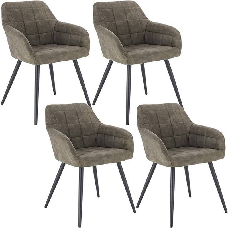 1Pcs/4Pcs Dining Chairs for Kitchen, Mid Century Modern Side Chairs,Velvet Upholstered Dining Chair with Metal Legs