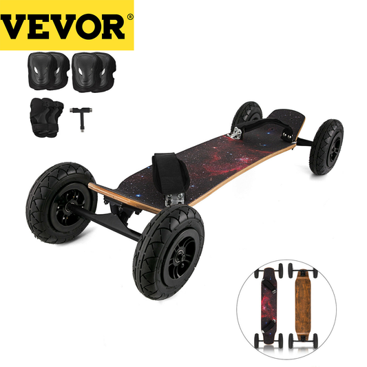 VEVOR 37 Inch Mountain Board Mountainboarding Longboard Skateboard Skateboarding Kiteboarding 7.8 Inch Wheels for Teens & Adults