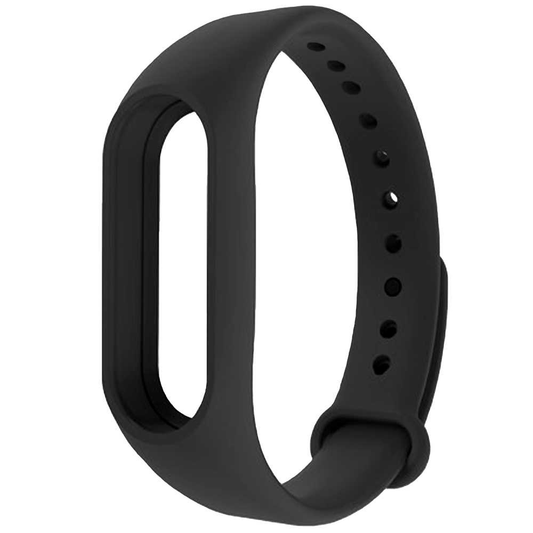 Silicone Bracelet Strap Compatible with Xiaomi Mi Smart Band 3 4 Black Adjustable Watchband Wristband Replacement