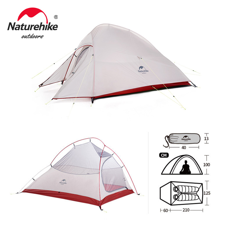 Cloud up Series Tent Ultralight 20D Nylon Camping Tent Waterproof Outdoor Hiking Travel Tent Backpacking Cycling Tent