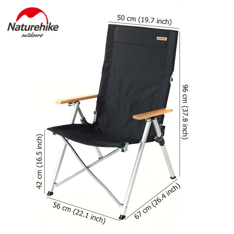 Camping Chair High Back Aluminum Lightweight Chair Portable Picnic Fishing Beach Chair Tourist Chair Folding Chair