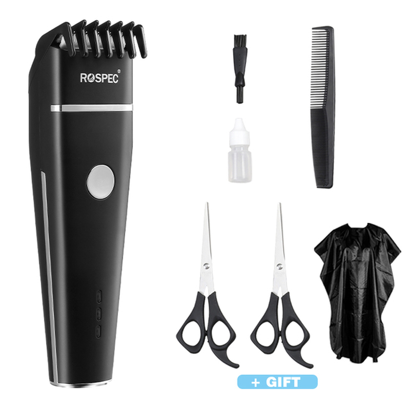 ROSPEC USB Electric Hair Clippers Trimmers for Men Adults Kids Cordless Rechargeable Hair Cutter Machine Professional