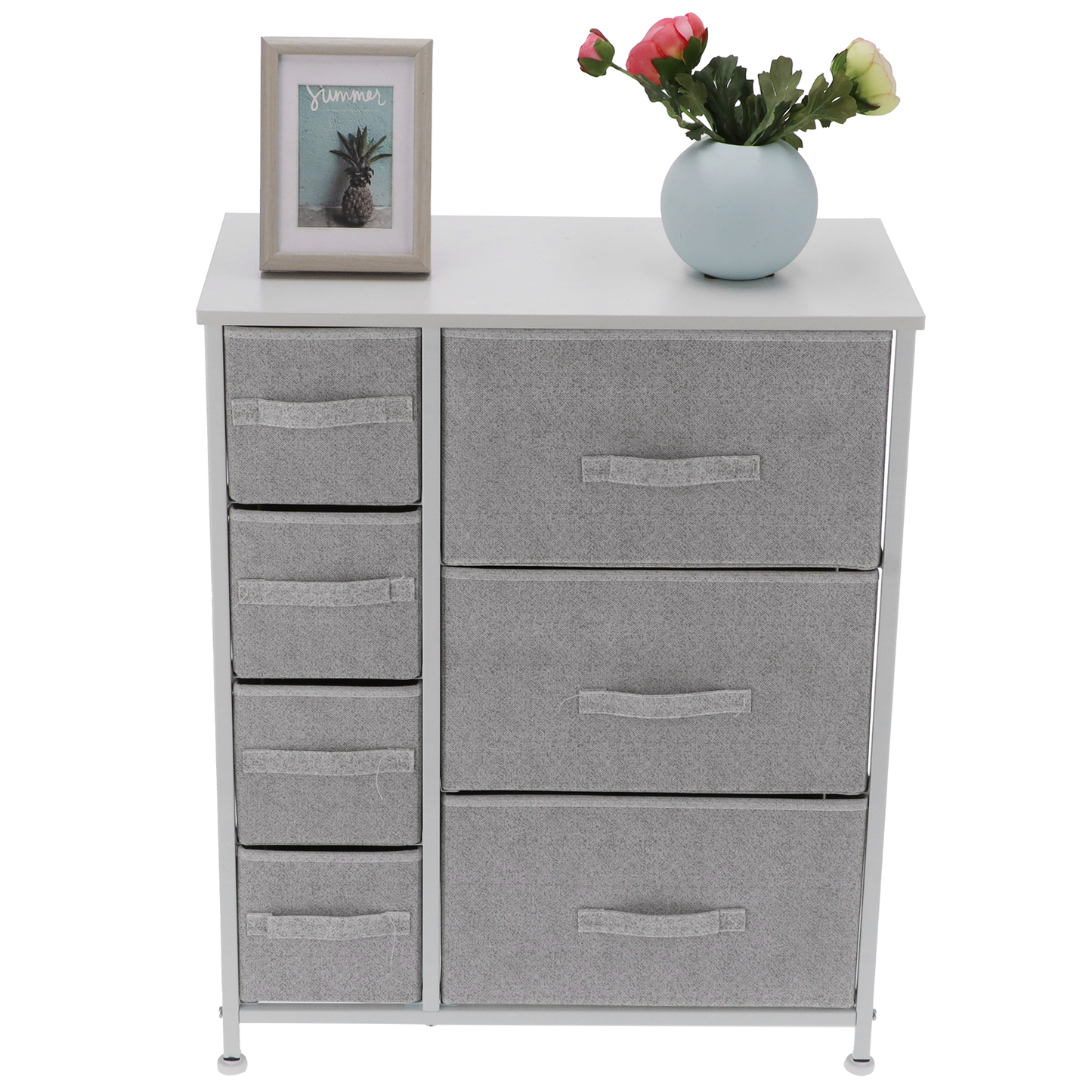 Fabric Storage Organizer Cabinet with 7 Drawers Dressers Storage Tower for Bedroom Bedroom Furniture Organizer Unit