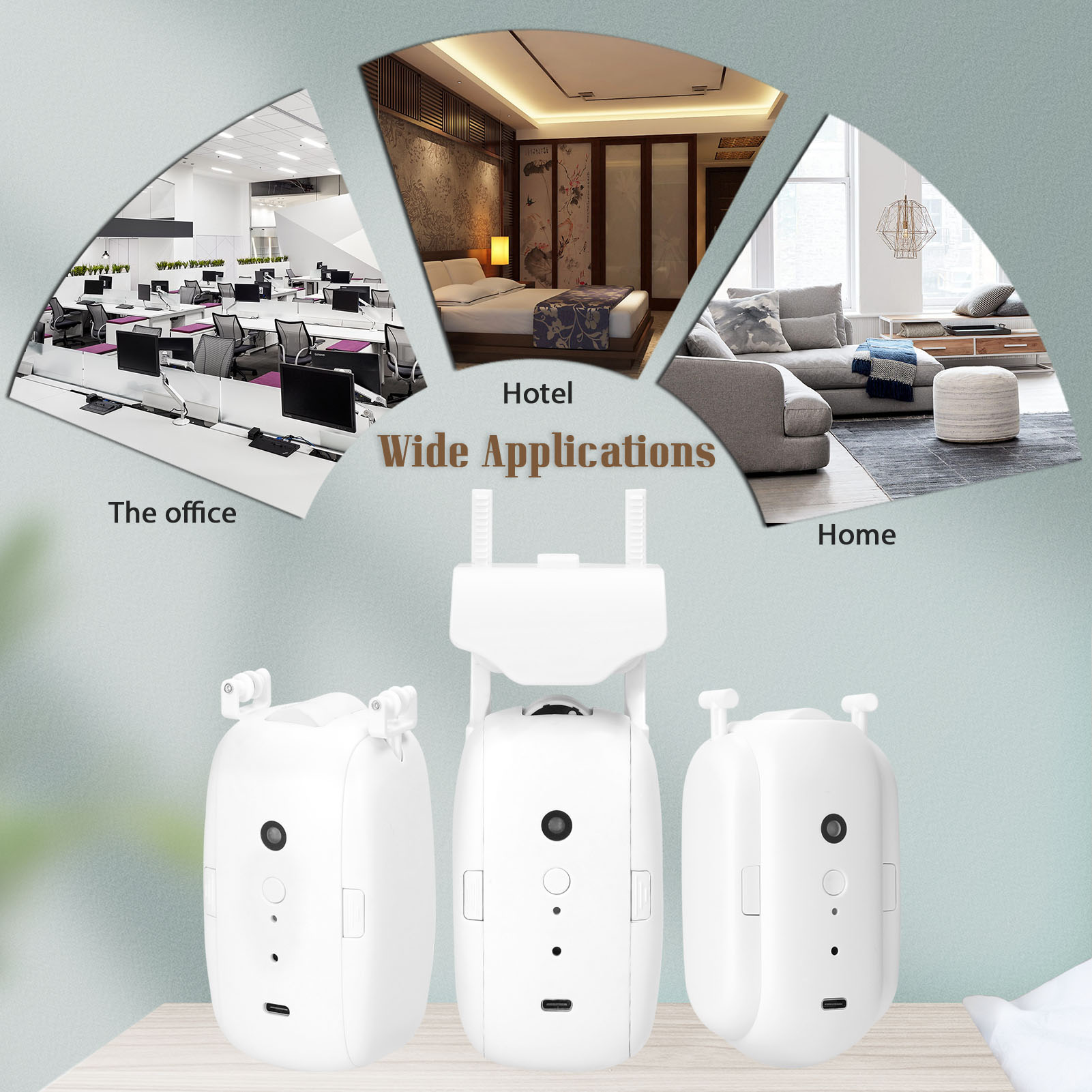Intelligent Curtain Motor Electric Curtain Robot Automatic Opener No Wiring  Support APP Remote Control Timer Setup & Sensing Compatible with Home for  Roman Rod 