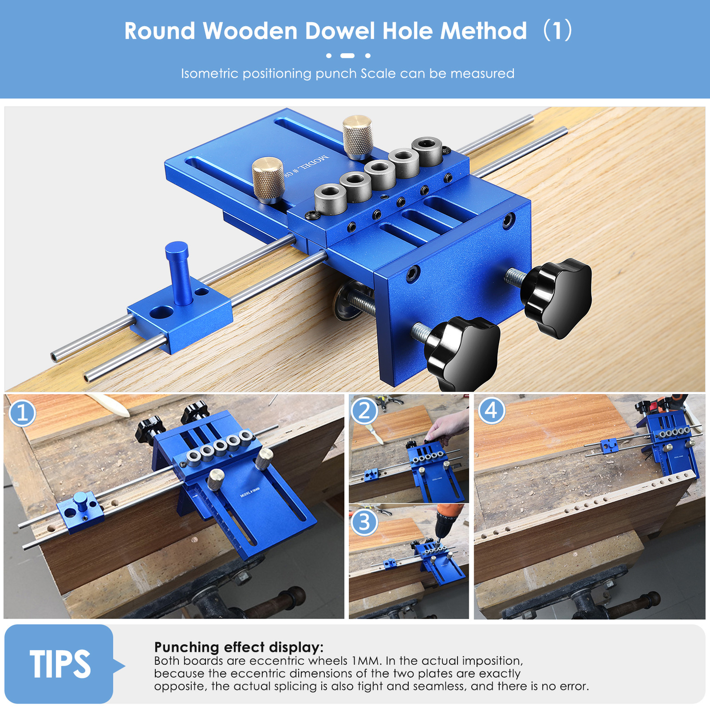 EU Stock 3-In-1 Dowel Jig 28 Pcs/Set Woodworking Doweling Jig Set 6/8/10Mm Drilling Hole Positioners Dowel Drilling Sleeves Tool