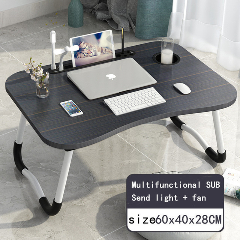 Home Folding Laptop Desk for Bed & Sofa Laptop Bed Tray Table Desk Portable Lap Desk for Study and Reading Bed Top Tray Table