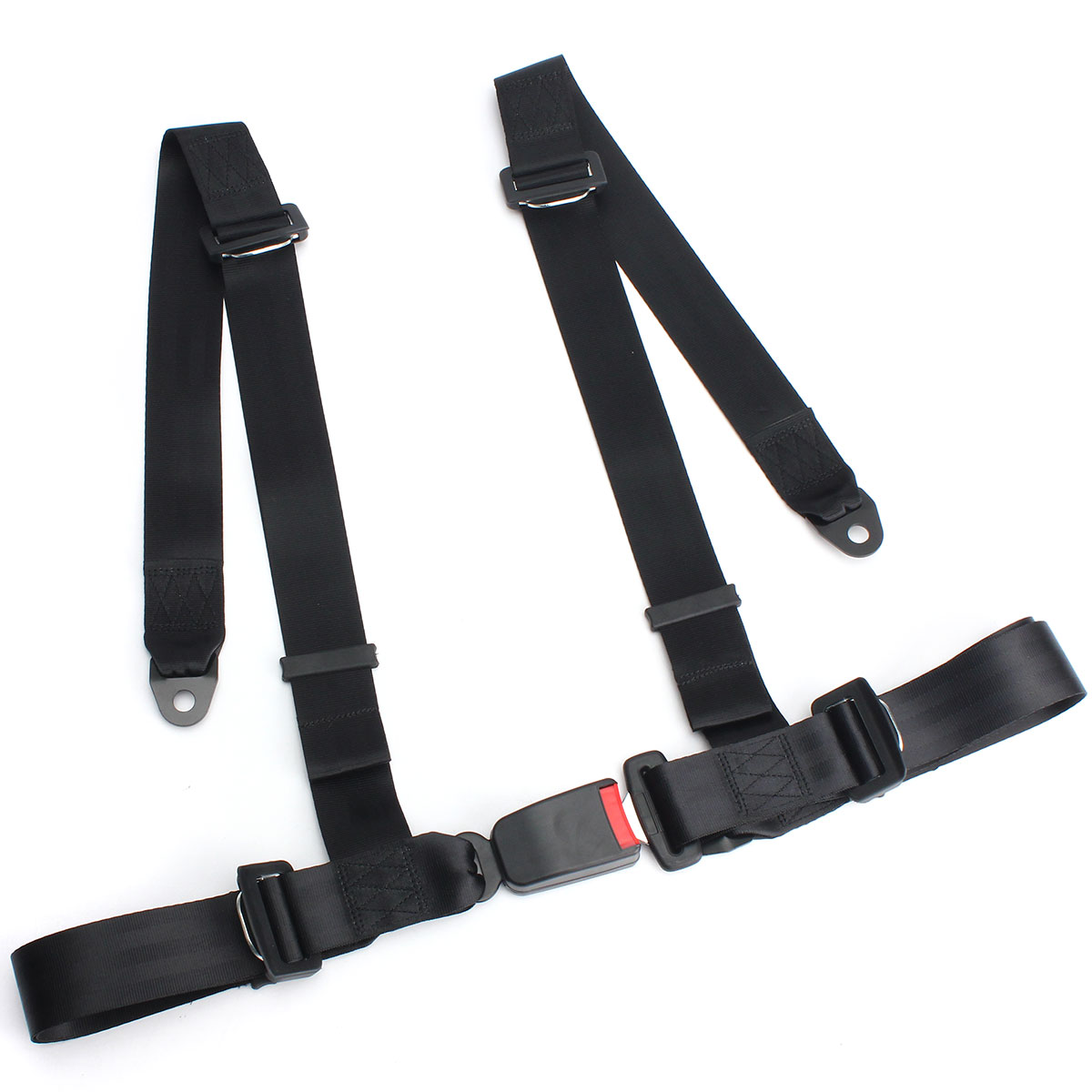 Universal 3 4 Point Fixing Quick Release Racing Car Seat Belt Harness Adjustable Harness Safe Shoulder Strap