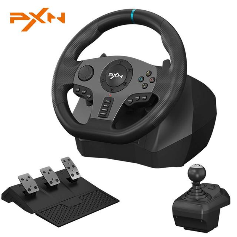 V9 Volante PC Steering Wheel Gaming Racing Wheel for Ps4/Ps3/Xbox One/Android Tv/Nintendo Switch/Xbox Series S/X 270°/900°