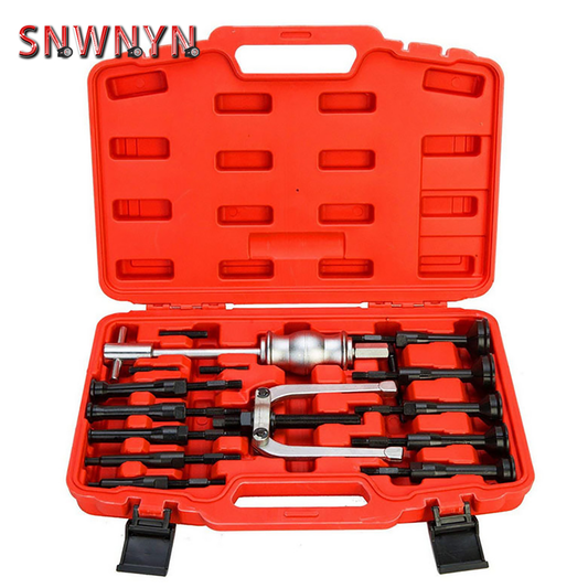 16Pcs/Set Bearing Extractor Puller Blind Inner Bearing Removal Set Blind Hole Pilot Bearing Puller Internal Extractor Hammer Set