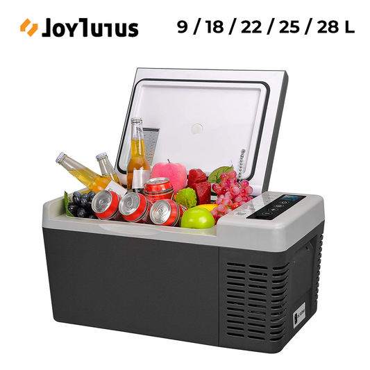 Car Small Fridge Portable Mini Fridge 12V Compressor Refrigerator 9/18/22/25/28L for Cosmetics Home Vehicle Truck Camping Cooler