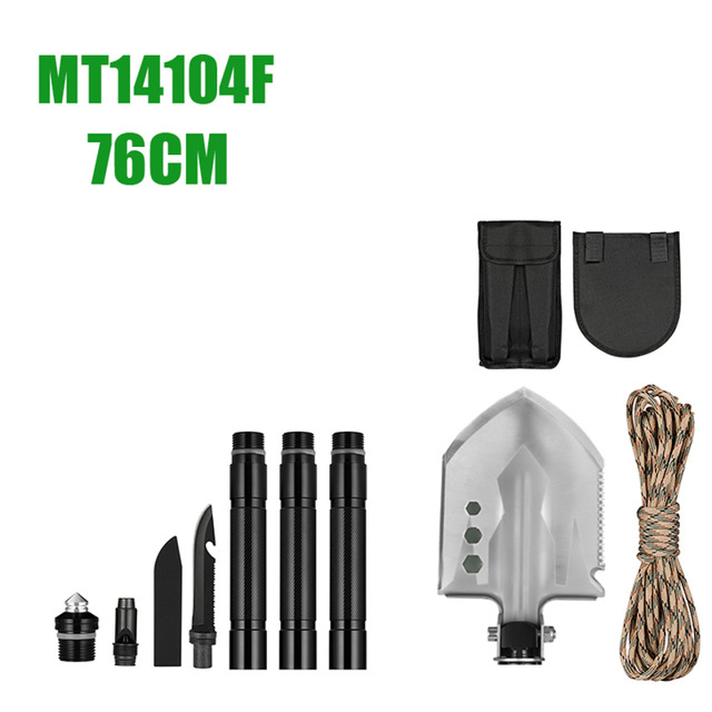 MT1027 Multifunction Camping Shovel Survival Folding Shovels Military Tactical Shovel Hiking Outdoor Garden Hoe Digging Tool Kit