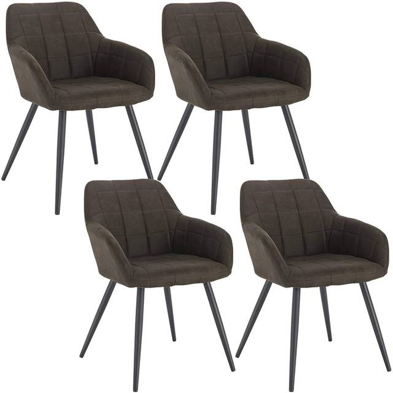 1Pcs/4Pcs Dining Chairs for Kitchen, Mid Century Modern Side Chairs,Velvet Upholstered Dining Chair with Metal Legs