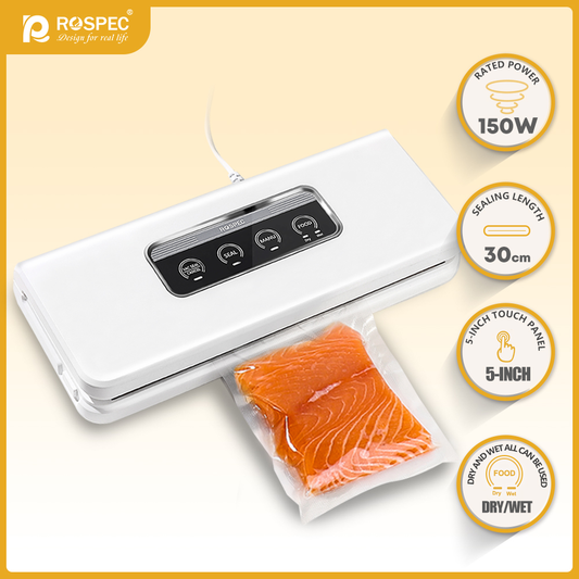 Automatic Vacuum Sealer with Free Vaccum Sealing Bags Packing Machine Food Storage Packer for Dry Wet Food Perservation