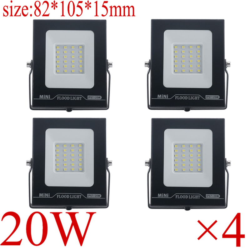 LED Floodlight IP67 Waterproof 220V 10W 20W 30W 50W 100W 150W 200W Outdoor Garden Projector Lighting Spotlight Wall Flood Lights