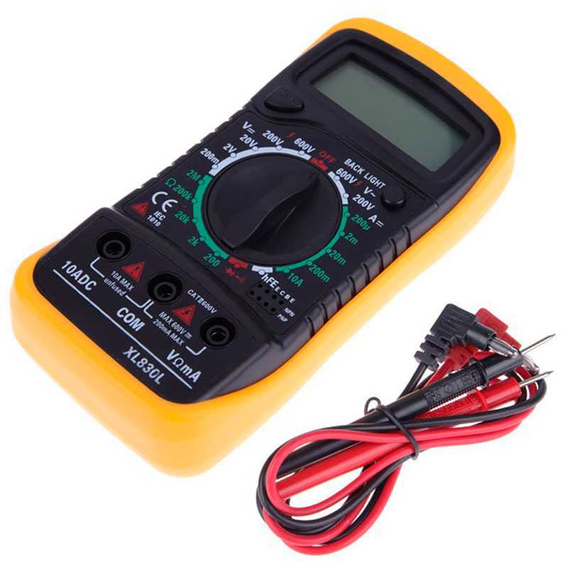 Multimeter Digital Multi Tester Voltmeter Ammeter Ohmmeter AC/DC Voltage Current Resistance with Buzzer Backlight LCD