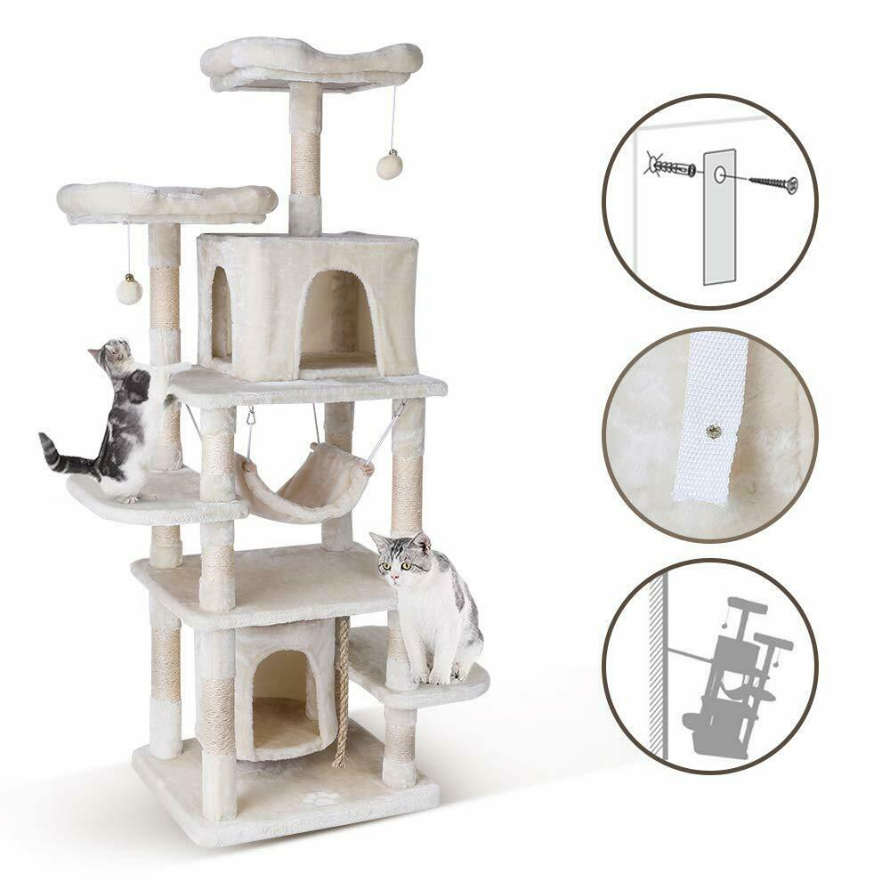 Cat'S Tree Tower Condo Scratcher Home Furniture Pets House Hammock Cats Climbing Furniture Pets House Hammock Cat'S Tree Tower