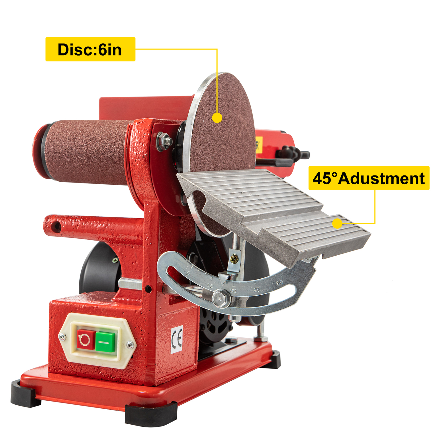 375W Multi-Function Abrasive Sanding Machine Desktop Belt Disc Sander Handmade Woodworking Grinding Polishing Power Tools