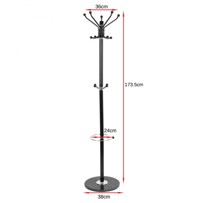 Height 170 Cm Tree Style Coat Rack Hook Clothes Hanger Tree Shaped Metal Steel Tube Coat Hang