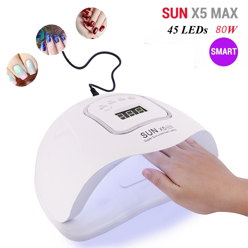 UV LED Lamp Lamp for Drying Nails for Manicure Nail Dryer Machine Gel Polish Auto Sensing Nail Tools LCD Display