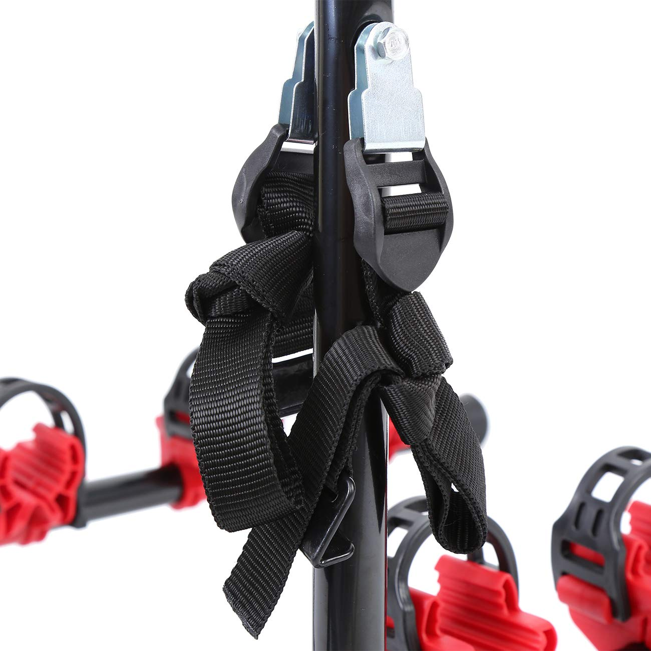 Car Rear Bike Rack Carrier for 3 Bikes Safety Ropes Rear Stand Carrier Hatchback Bicycle Tailgate Car Rack