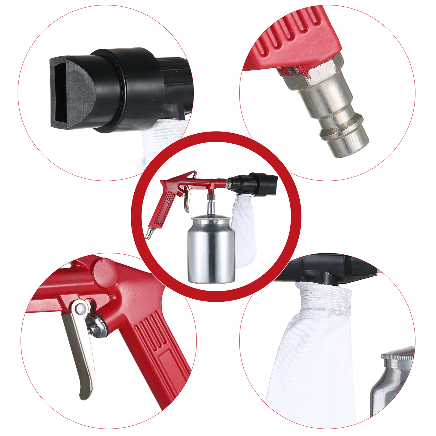 Hand-Held Sand Blasting Machine Sand Blasting Kit Sand Blaster Gun Sand Blasting Spray Gun Spot Sandblaster Sand-Blasting Gun